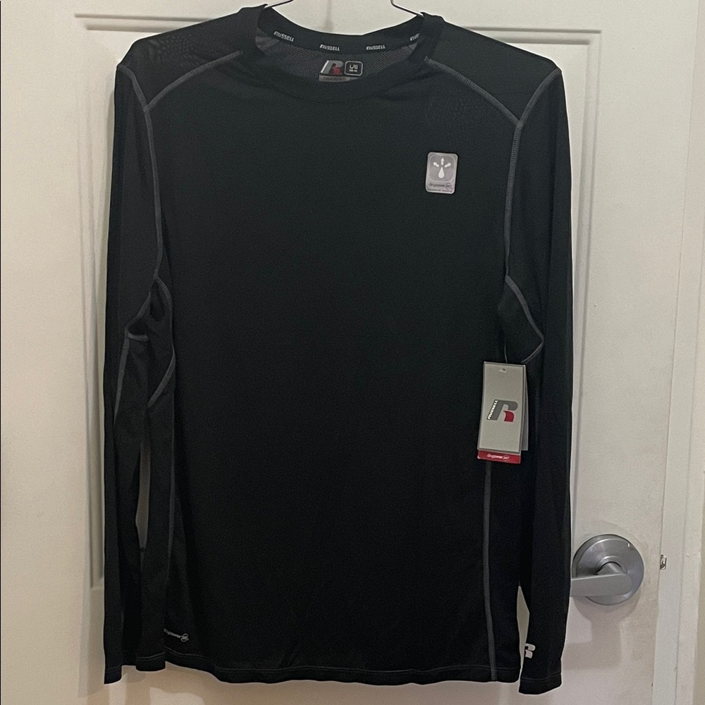 Russell Athletic Men's Black Long Sleeve Tee